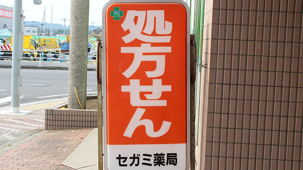 セガミ薬局大網店の看板