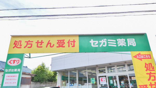 セガミ薬局貝塚店の看板