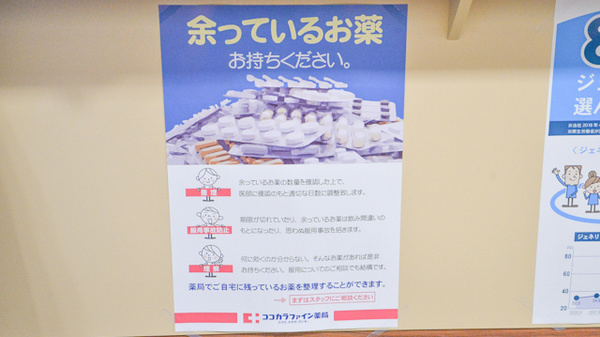 ココカラファイン薬局鳳店の残薬回収サービス