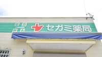 セガミ上有木調剤薬局の看板