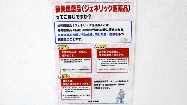 桜田調剤薬局のジェネリック対応