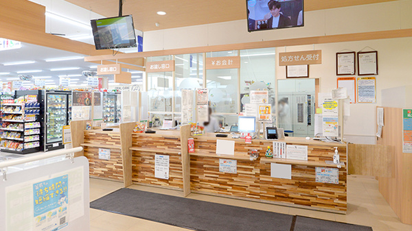 調剤薬局ツルハドラッグ帯広西21条店の受付/カウンター