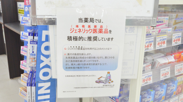 調剤薬局ツルハドラッグ中標津東店のジェネリック対応