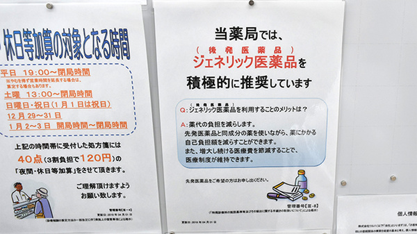 調剤薬局ツルハドラッグ古川南店のジェネリック対応