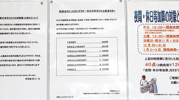 調剤薬局ツルハドラッグ中桜田店の一包化対応