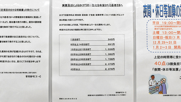 薬局くすりの福太郎成田はなのき台店の一包化対応