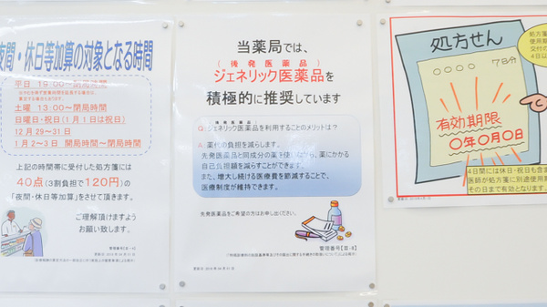 ウォンツ大竹薬局のジェネリック対応