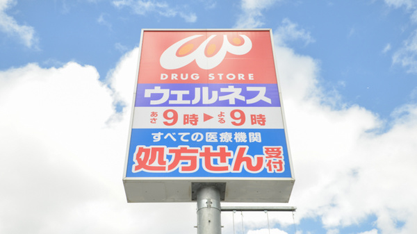ウェルネス薬局　大庭店の看板