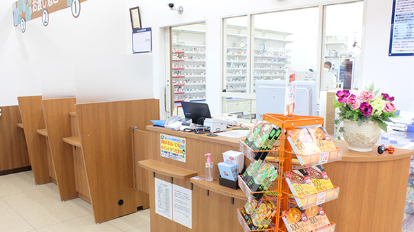 薬局くすりの福太郎フォレストモール印西牧の原店の受付/カウンター