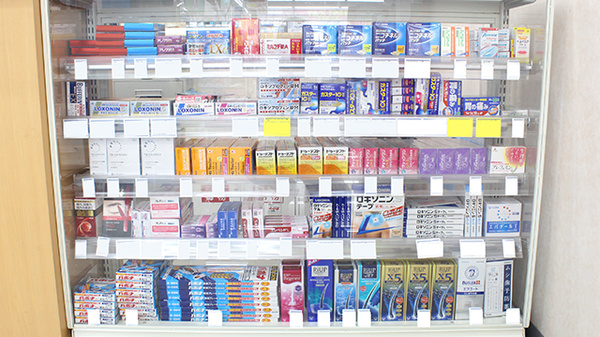調剤薬局ツルハドラッグ山梨中央店の一般医薬品