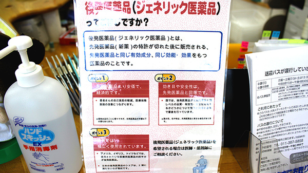 みらくる薬局　大麻店のジェネリック対応