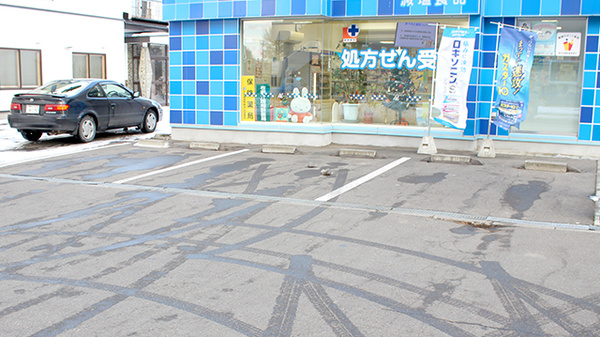 まつもと薬局の駐車場