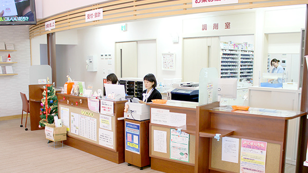 まつもと薬局フロンティア店の受付/カウンター