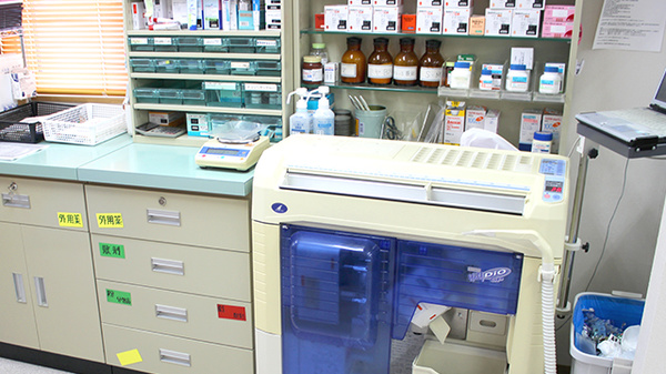すずらん調剤薬局勝田店の調剤器具