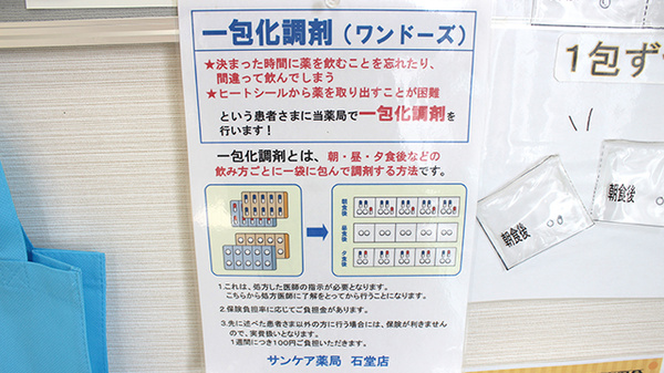 サンケア薬局 石堂店の一包化対応