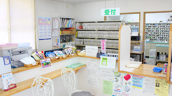 かつら薬局の受付/カウンター