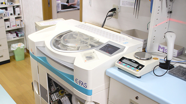 けやき薬局白石店の調剤器具