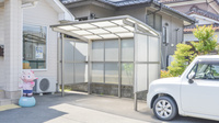 ひまわり薬局の駐輪場