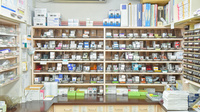 郡山調剤薬局中町店の薬棚