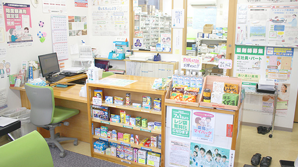 喜多方あいあい薬局の受付/カウンター