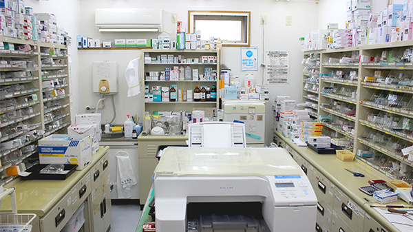 あいあい薬局只見店の調剤室