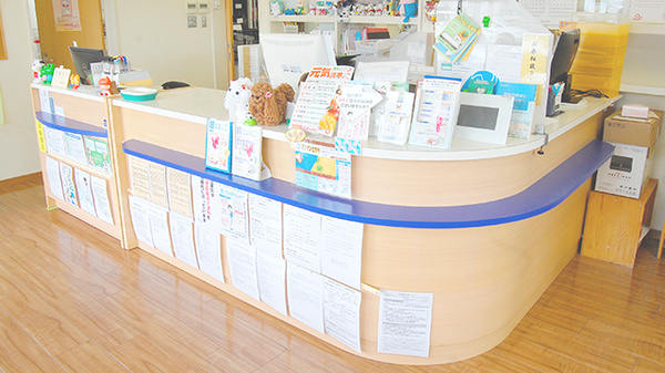 イムノファーマシー伊勢崎店の受付/カウンター
