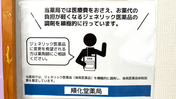 順化堂薬局のジェネリック対応