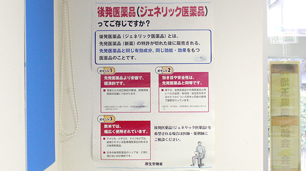 やはら薬局のジェネリック対応