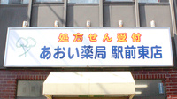 あおい薬局駅前東店の看板