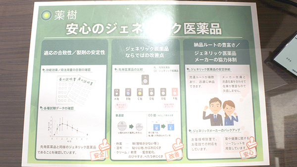 薬樹薬局　松山中央のジェネリック対応