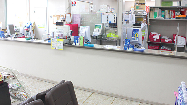 薬樹薬局　加須の受付/カウンター