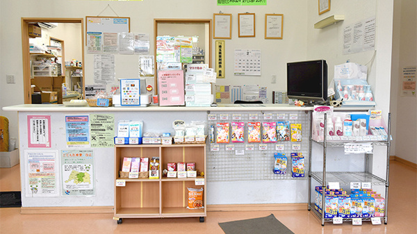 げんき童薬局の受付/カウンター