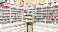 うさぎ薬局　北浦和店の薬棚