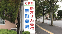 幸町薬局の看板