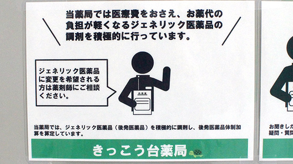 きっこう台薬局のジェネリック対応