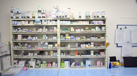 あやめ薬局北小金店の薬棚