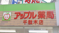 アップル薬局　千駄木店の看板