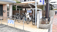 サンテ薬局西大泉店の駐輪場