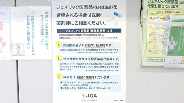 シティ薬局のジェネリック対応