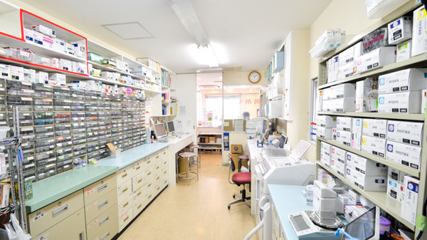 中町ちぐさ薬局の調剤室