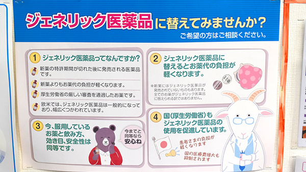 徳永薬局のジェネリック対応