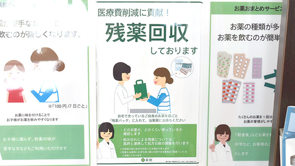 健ナビ薬樹薬局　矢向の残薬回収サービス