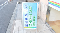 にじいろ藍薬局の看板