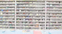 上永谷薬局富岡店の薬棚