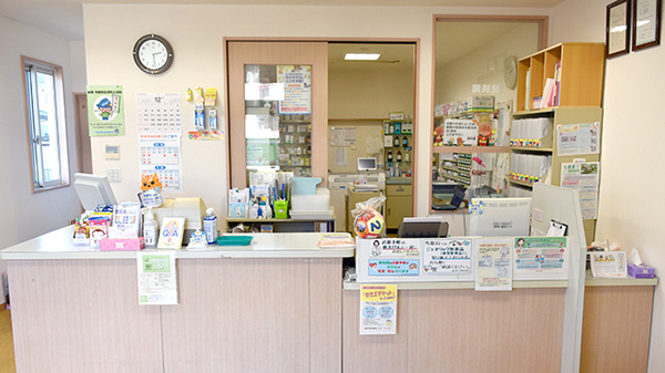 ヤマグチ薬局　下九沢店の受付/カウンター