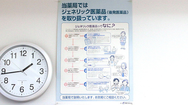 稲垣薬局　川崎店のジェネリック対応