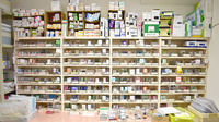 メッツ胎内薬局の薬棚