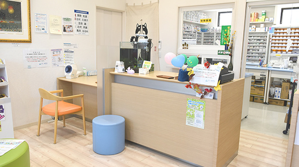 青い森薬局山代店の受付/カウンター