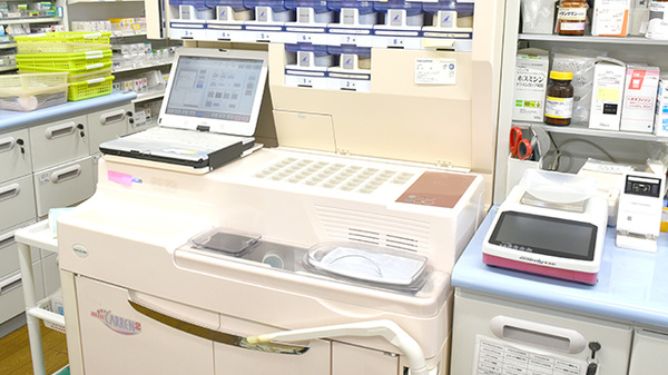 青い森薬局川北店の調剤器具