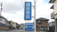 稲田薬局の看板